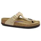 Birkenstock Chanclas Gizeh Soft Footbed mujer - Beige - 36