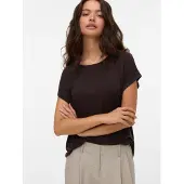 Vero Moda Camiseta 'VMAva' marrón oscuro