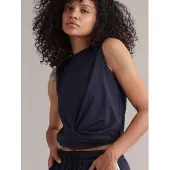Hey Honey Top 'Cropped Top' azul oscuro