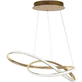 ActiveJet AJE-MEGAN, plafón LED dorado, 35 W