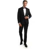 Suitable Brooklyn Esmoquin Negro talla