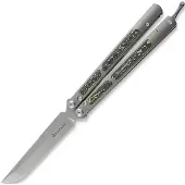 Maxace Navaja mariposa Covenant 3.0, Green/Yellow CF Inlay