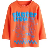 Next Camiseta azul real / naranja