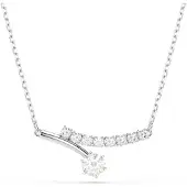 Swarovski Cadena 'MATRIX' plata / blanco