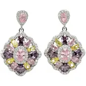 Avant Garde Pendientes 'Helenaette' rosa