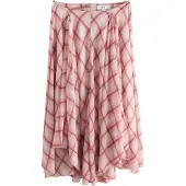 Next Falda ecru / rosa / rojo cereza