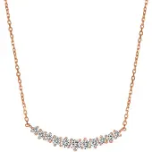 Hey Happiness Cadena 'Tennis Glow' oro rosa