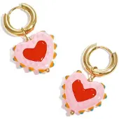Cala Rose Pendientes 'SUMMER HEART' rosa oscuro