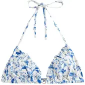 Next Top de bikini azul / blanco