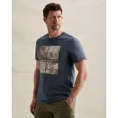 PME Legend Camiseta 'T-shirt with large artwork on the chest' azul