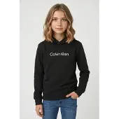 Calvin Klein Jeans Sudadera 'Logo' negro / blanco