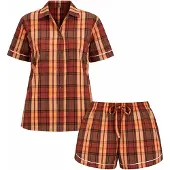 LEAFLETIC Pijama marrón