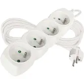 Emos 1902040500, 250 V, 10 A, 220-240 V, blanco