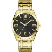 GUESS Reloj analógico 'ELLIOT' oro / negro