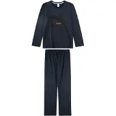 Sanetta Pijama marino / naranja / negro