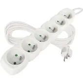 Emos 1902060500, 250 V, 10 A, 220-240 V, blanco