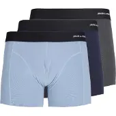 Jack & Jones Calzoncillo boxer 'JWHPhilip' navy / azul paloma / gris