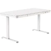 ActiveJet Escritorio con ajuste de altura eléctrico, dimensiones 140x70 cm, modelo ET119W-C, color blanco
