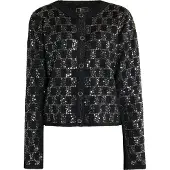 Faina Cárdigan negro / plata