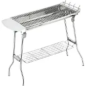 Herzberg HG-8112: Parrilla para barbacoa con bolsa de transporte
