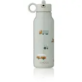 Liewood Botella 'Falk' azul claro / naranja / blanco