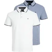 Jack & Jones Camiseta 'JJEPaulos' azul / negro / blanco