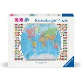 Ravensburger Puzzle Mapa Del Mundo Político (12000664) 1000 Piezas