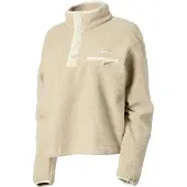Columbia - Marcas - Helvetia II Cropped Half Snap Fleece Ancient Fossil Dark Stone Chalk para Mujer de Nylon - Talla M - Beige