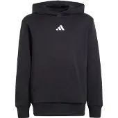 Adidas - Kid's Small Logo Fleece Hoodie 225 - Sudadera size 128, negro/gris
