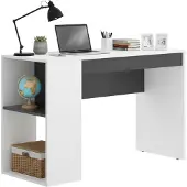 Dmora Arianella - Escritorio, 115x50x74h cm Blanco, Modular