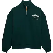 Superdry Sudadera Con Media Cremallera Country Club Applique
