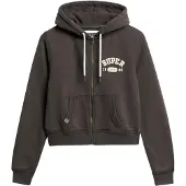 Superdry Sudadera Con Cremallera Athletic Relaxed Crop