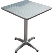 Garden Pleasure Harms 950364: Mesa bistró de aluminio, cuadrada