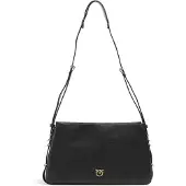 Pinko Bolso de hombro 'Triplet Vitello Morbido' negro
