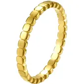 Hey Happiness Anillo 'Stacked Bead' oro