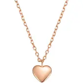 Hey Happiness Cadena 'Love Heart' oro rosa