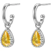 Hey Happiness Pendientes 'November Birthstone' plata