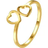 Hey Happiness Anillo 'Connected Hearts' oro