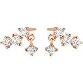 Hey Happiness Pendientes 'Starlit Drop' oro rosa