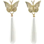 Avant Garde Pendientes 'Kristinaya' blanco