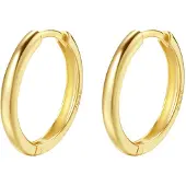 Hey Happiness Pendientes 'Urban Hoop' oro