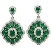 Avant Garde Pendientes 'Emiliaina' verde