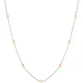 Hey Happiness Cadena 'Rhombus' oro rosa