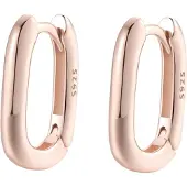 Hey Happiness Pendientes 'Ellipse' oro rosa
