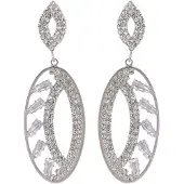 Avant Garde Pendientes 'Bianca' plata