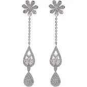Avant Garde Pendientes 'Yulia' plata