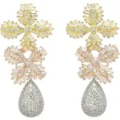 Avant Garde Pendientes 'Helenasa' blanco