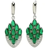 Avant Garde Pendientes 'Luciana' verde