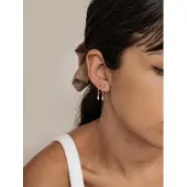 Hey Happiness Pendientes 'Classic Pearl' oro rosa