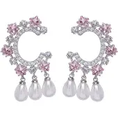 Avant Garde Pendientes 'Jovanaia' rosa claro